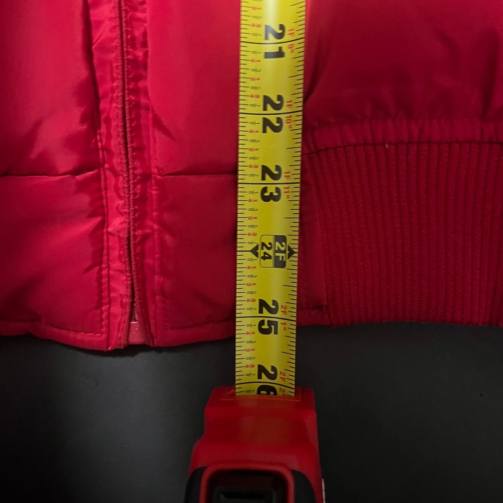 Vintage Abercrombie & Fitch Co. Mens Red Nylon Puffer Down Vest Full‎ Zip  Rare - Picture 9 of 9